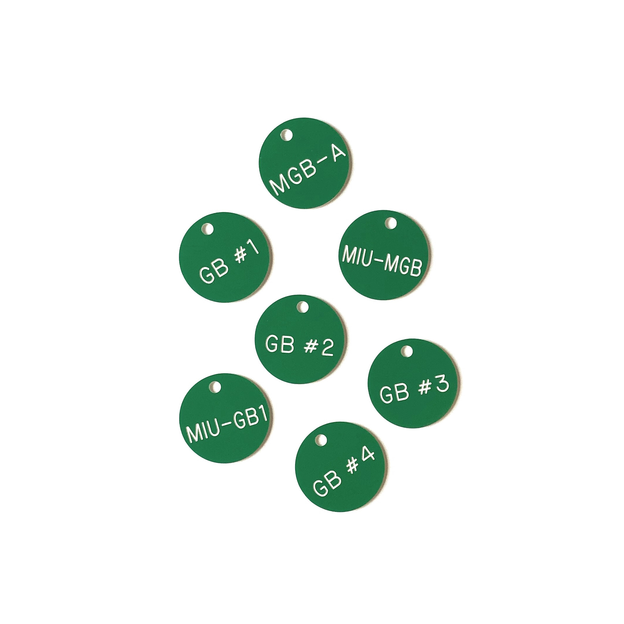 engraved plastic equipment marker tags for electrical identification