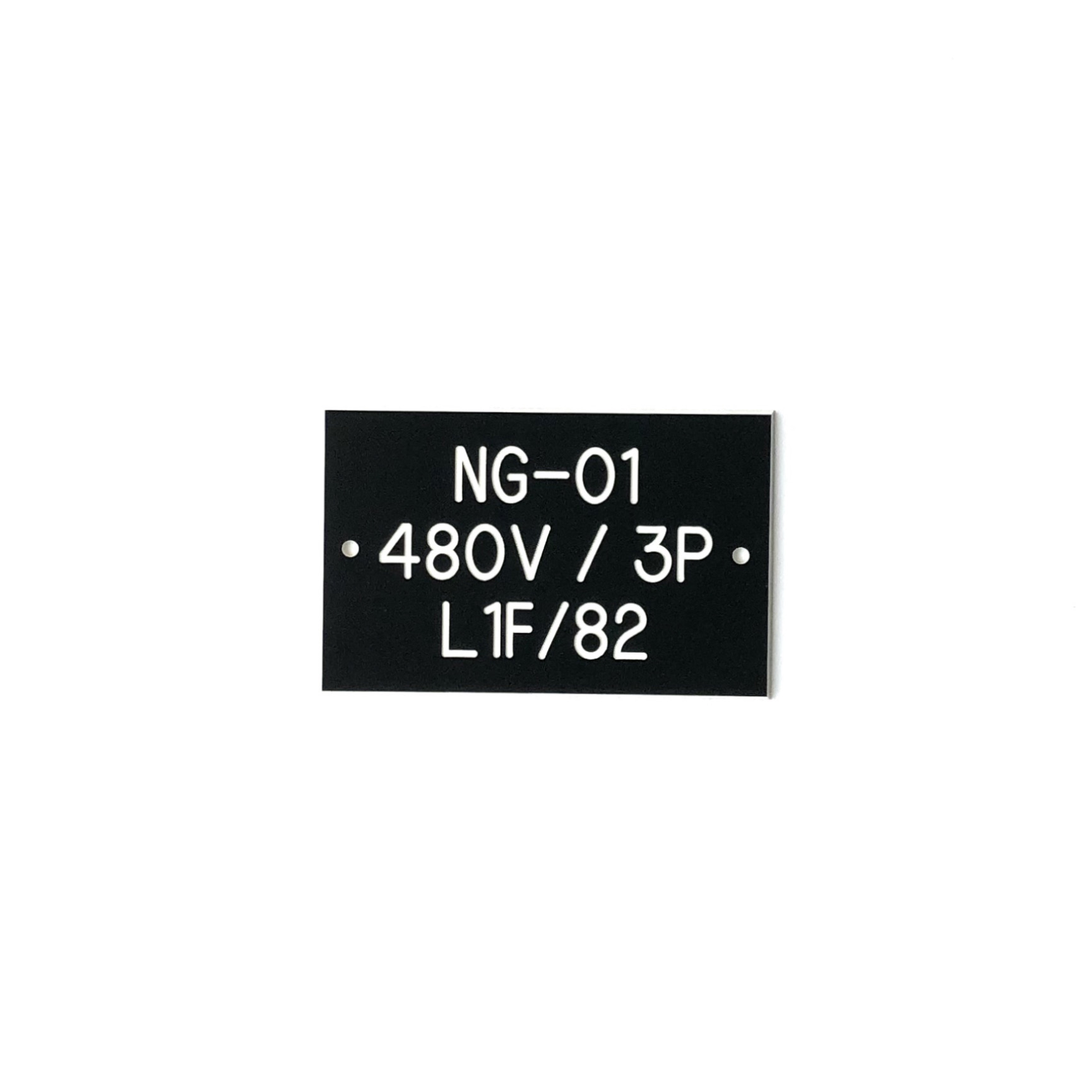 engraved phenolic electrical circuit identification label