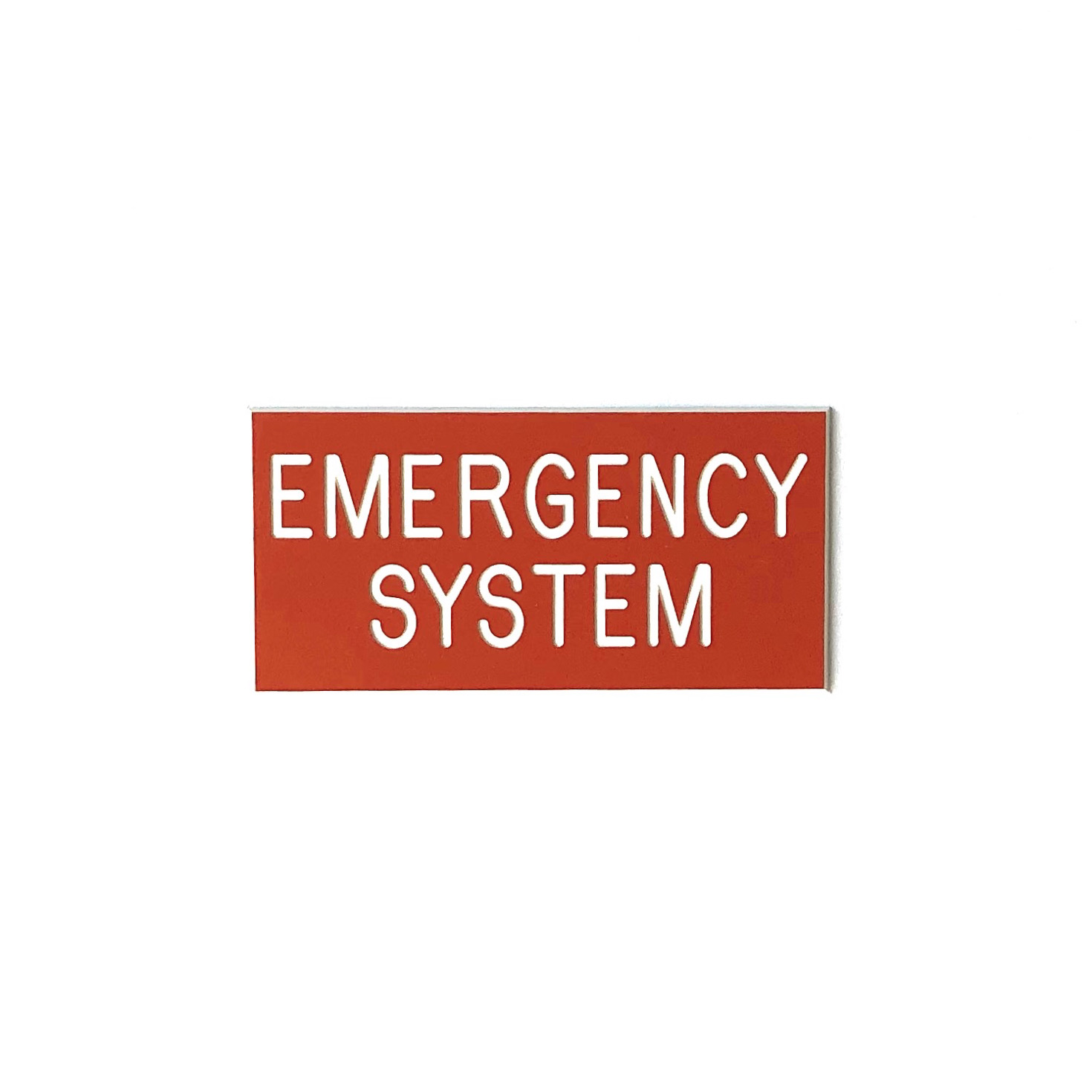 engraved phenolic emergency power system identification label